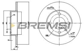 Bremsi CD7233S - DISCHI FRENO | BRAKE DISCS