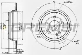 Bremsi CD7234S - DISCO DE FRENO | BRAKE DISCS