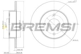 Bremsi CD7235S - DISCO DE FRENO | BRAKE DISCS