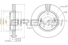 Bremsi CD7239V - DISCO DE FRENO | BRAKE DISCS