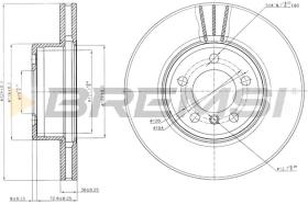 Bremsi CD7243V - DISCO DE FRENO | BRAKE DISCS