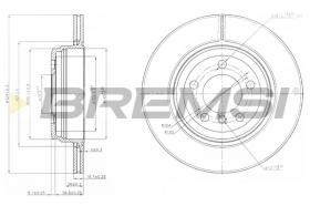 Bremsi CD7244V - DISCHI FRENO | BRAKE DISCS
