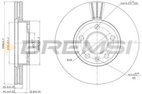 Bremsi CD7253V - DISCO DE FRENO | BRAKE DISCS