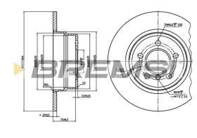 Bremsi CD7255S - DISCO DE FRENO | BRAKE DISCS