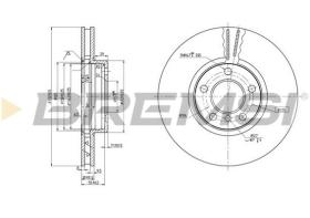 Bremsi CD7256V - DISCO DE FRENO | BRAKE DISCS