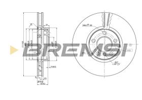 Bremsi CD7256V - DISCHI FRENO | BRAKE DISCS