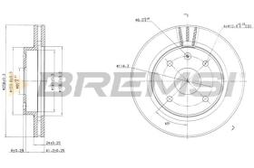Bremsi CD7257V - DISCHI FRENO | BRAKE DISCS