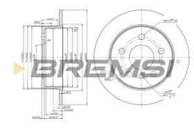 Bremsi CD7258S - DISCO DE FRENO | BRAKE DISCS