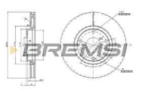 Bremsi CD7261V - DISCO DE FRENO | BRAKE DISCS