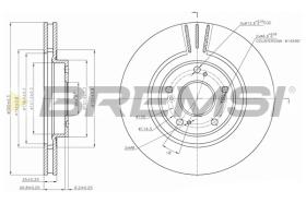 Bremsi CD7266V - HONDA CIVIC VII HATCHBACK (EU, EP, EV) SAAB 9-3 CABRIOLET (Y