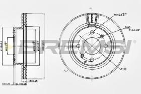 Bremsi CD7268V - DISCO DE FRENO | BRAKE DISCS