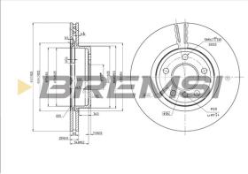 Bremsi CD7271V - DISCO DE FRENO | BRAKE DISCS