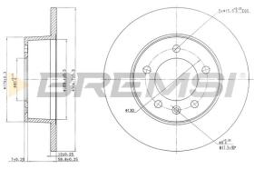 Bremsi CD7272S - DISCO DE FRENO | BRAKE DISCS