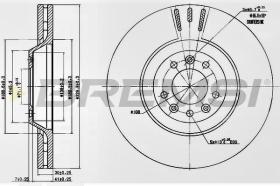 Bremsi CD7274V - DISCO DE FRENO | BRAKE DISCS