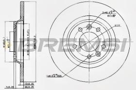 Bremsi CD7275S - DISCO DE FRENO | BRAKE DISCS