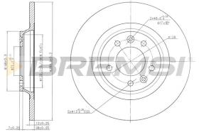 Bremsi CD7275S - DISCHI FRENO | BRAKE DISCS