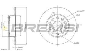Bremsi CD7276S - DISCO DE FRENO | BRAKE DISCS