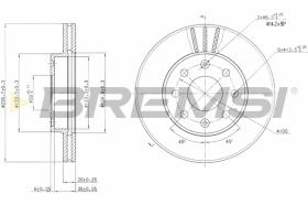 Bremsi CD7279V - DISCHI FRENO | BRAKE DISCS