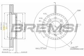 Bremsi CD7281V - DISCO DE FRENO | BRAKE DISCS