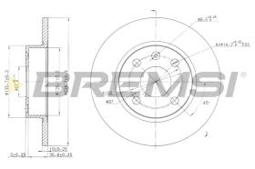 Bremsi CD7283S - DISCO DE FRENO | BRAKE DISCS