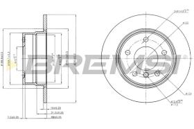 Bremsi CD7284S - DISCO DE FRENO | BRAKE DISCS