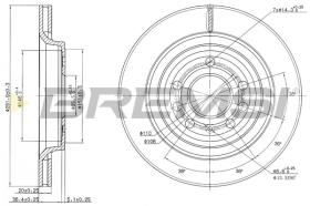 Bremsi CD7289V - DISCO DE FRENO | BRAKE DISCS