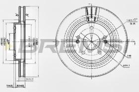 Bremsi CD7292V - DISCO DE FRENO | BRAKE DISCS
