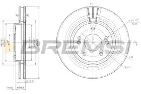 Bremsi CD7292V - DISCHI FRENO | BRAKE DISCS