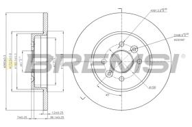 Bremsi CD7295S - DISCO DE FRENO | BRAKE DISCS