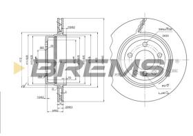 Bremsi CD7297V - DISCHI FRENO | BRAKE DISCS