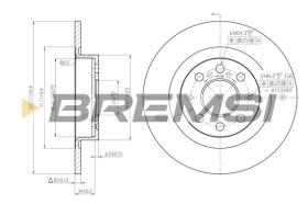 Bremsi CD7299S - DISCO DE FRENO | BRAKE DISCS