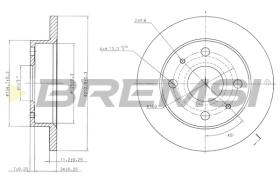 Bremsi CD7302S - DISCO DE FRENO | BRAKE DISCS