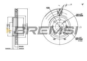 Bremsi CD7304V - DISCO DE FRENO | BRAKE DISCS