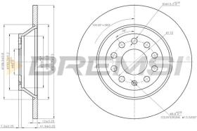 Bremsi CD7307S - DISCO DE FRENO | BRAKE DISCS