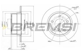 Bremsi CD7361S - DISCO DE FRENO | BRAKE DISCS