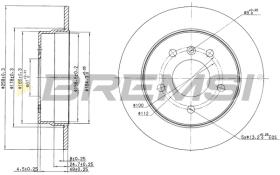 Bremsi CD7362S - DISCO DE FRENO | BRAKE DISCS