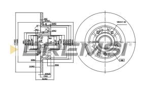 Bremsi CD7364S - DISCO DE FRENO | BRAKE DISCS