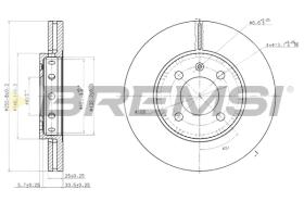 Bremsi CD7365V - DISCO DE FRENO | BRAKE DISCS
