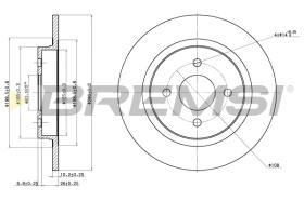 Bremsi CD7367S - DISCHI FRENO | BRAKE DISCS