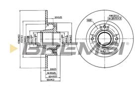 Bremsi CD7369S - DISCO DE FRENO | BRAKE DISCS