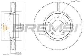 Bremsi CD7372V - DISCO DE FRENO | BRAKE DISCS