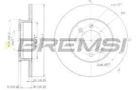 Bremsi CD7373S - DISCO DE FRENO | BRAKE DISCS