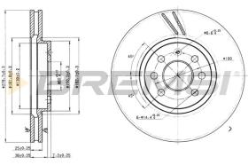 Bremsi CD7374V - DISCHI FRENO | BRAKE DISCS