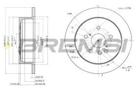 Bremsi CD7380S - DISCO DE FRENO | BRAKE DISCS
