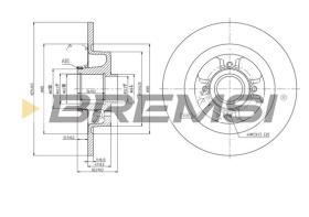 Bremsi CD7381S - DISCO DE FRENO | BRAKE DISCS