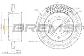 Bremsi CD7384V - DISCO DE FRENO | BRAKE DISCS