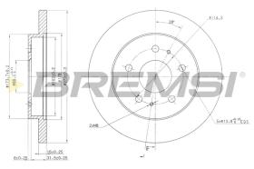 Bremsi CD7387S - DISCO DE FRENO | BRAKE DISCS