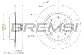 Bremsi CD7395S - DISCO DE FRENO | BRAKE DISCS