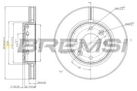 Bremsi CD7397V - DISCO DE FRENO | BRAKE DISCS