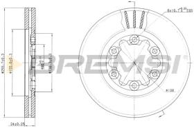 Bremsi CD7398V - DISCO DE FRENO | BRAKE DISCS